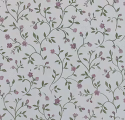 Tapet, cerise blommor