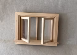 Fönster omålat ca 95 x 70 mm