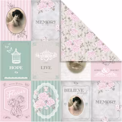 Tapet rosor, 30,5x30,5 cm