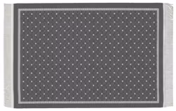 Vävd matta grå, ca 100 x 160 mm