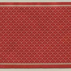 Vävd matta röd, ca 100 x 160 mm