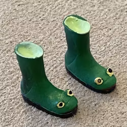 Gröna stövlar, groda