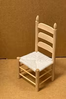 Stol med flätad sits, omålad