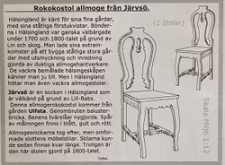 Rokokostol från Järvsö, byggsats, 2 stolar