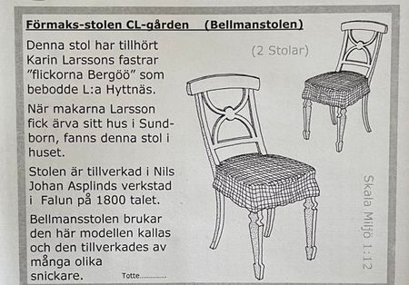 Bellmanstolen, byggsats, 2 stolar