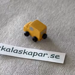 gul liten skåpbil