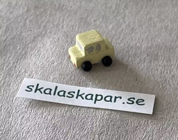 limefärgad liten bil