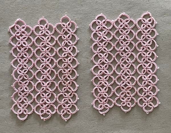 Gardinluft "sommar", rosa, 2 st, (n19)