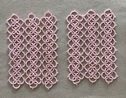 Gardinluft "sommar", rosa, 2 st, (n19)