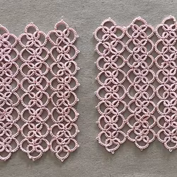 Gardinluft "sommar", rosa, 2 st, (n19)