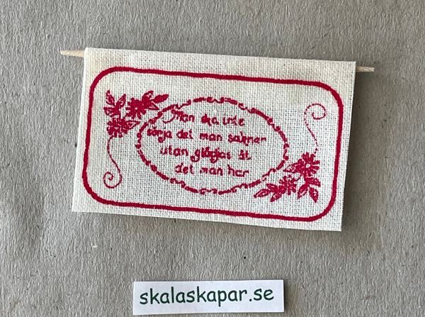 Bonad, Man ska inte, röd