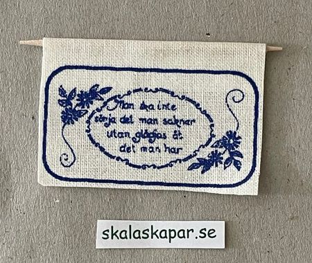 Bonad, Man ska inte, blå