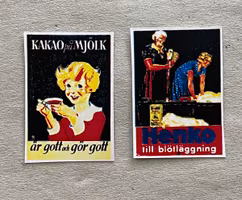 Bilder 2 st, Kakao & mjölk + Henko