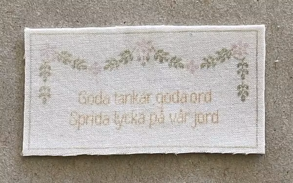 Väggbonad, Goda tankar
