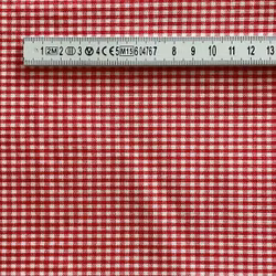 Vävt tyg, röd/vit