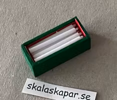 Vita ljus i trälåda