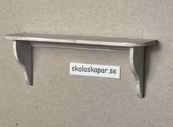 Hylla ca 88 mm lång, vit