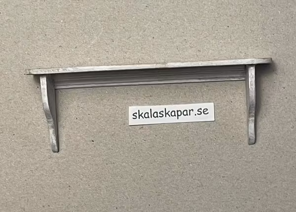 Hylla ca 88 mm lång, vit