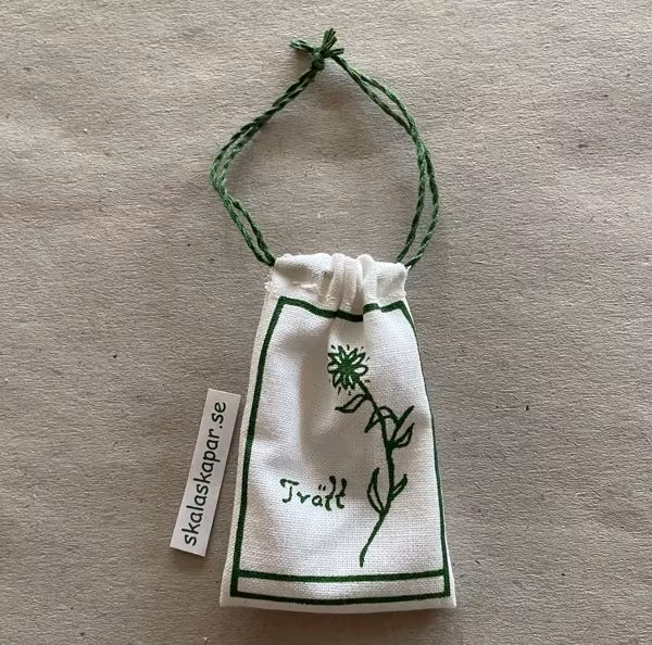 Tvättpåse grön, med grön snodd