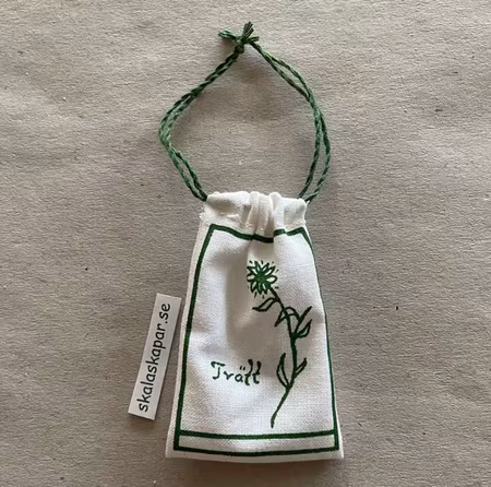 Tvättpåse grön, med grön snodd