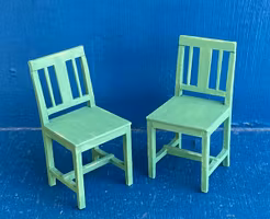 Gröna stolar, 2 stycken