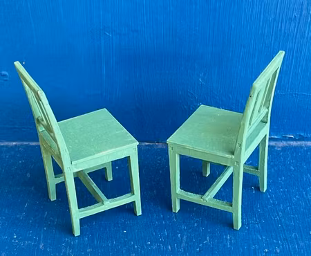 Gröna stolar, 2 stycken