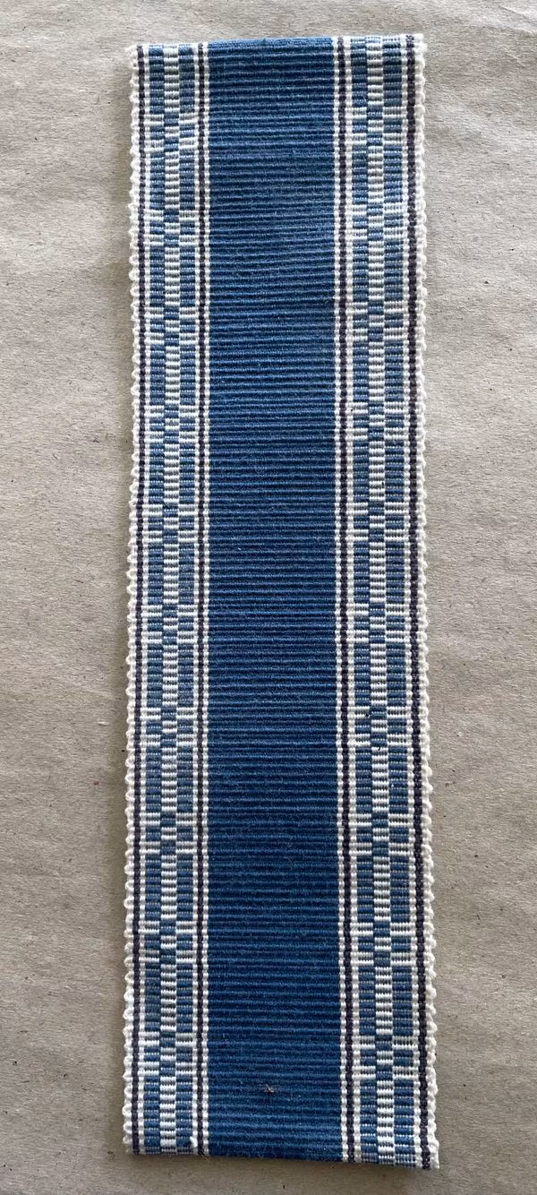 Ripsmatta blå, ca 265 mm lång