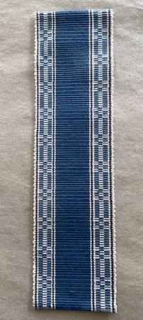 Ripsmatta blå, ca 265 mm lång