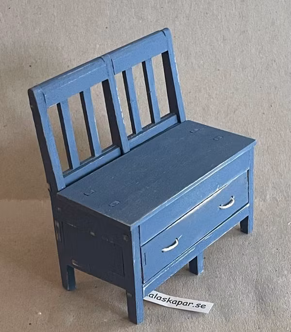 Liten soffa blå
