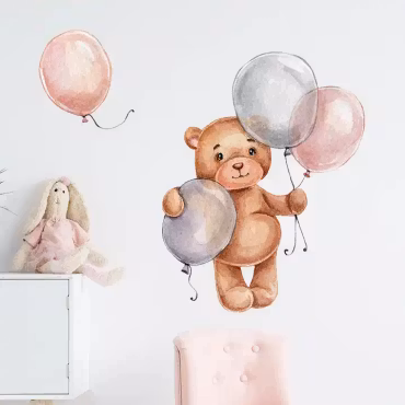 Bamse med ballonger