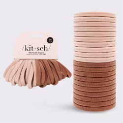 20 pk hårstrikk i resirkulert nylon, Blush / Kitsch