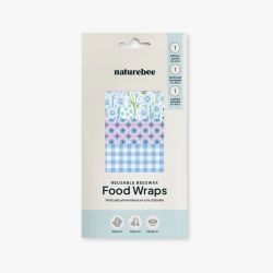 Bivoksark / Food wrap 3pk - Blå / Nature bee