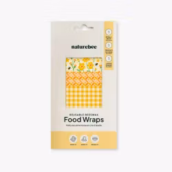 Bivoksark / Food wrap 3pk - Gul / Nature bee