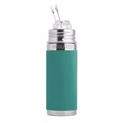 Pura kiki ISOLERT sugerørflaske 260ml - Mint