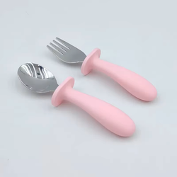 Baby & barn bestikk lys rosa - 2pk