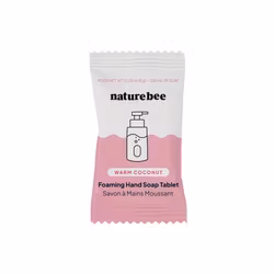 Skummende håndsåpe tablett - Warm coconut  / Nature Bee