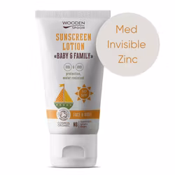 Wooden Spoon Organic Sunscreen Lotion Baby & Family SPF 30 – invisible zinc – 150 m