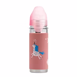 Pura kiki ISOLERT sugerørflaske 260ml - Unicorn