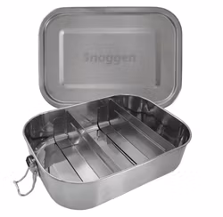 Matboks rustfritt stål m/ to uttakbare inndelinger - 1,4 L