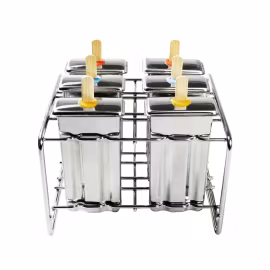 Ispinneform flate rustfritt stål 6stk - Pulito