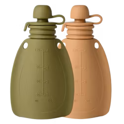 Smoothiepose/klemmepose i silikon - Moss green/Roe deer - Mininor