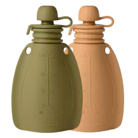 Smoothiepose/klemmepose i silikon - Moss green/Roe deer - Mininor