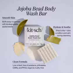 Jojoba Bead Exfoliating Body Wash Bar/ Kitsch