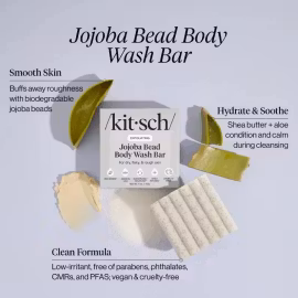 Jojoba Bead Exfoliating Body Wash Bar/ Kitsch