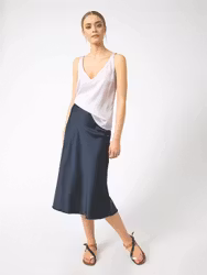 Hana Skirt Navy Ahlvar Gallery
