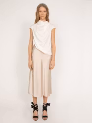 Hana Satin Skirt Powder Ahlvar Gallery