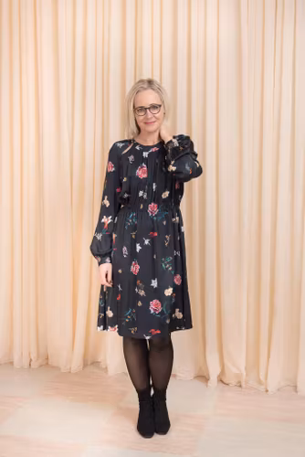 Dina Dress Winter Flower Graumann
