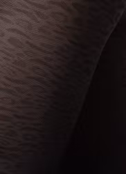 Emma Leopard Black Swedish Stockings