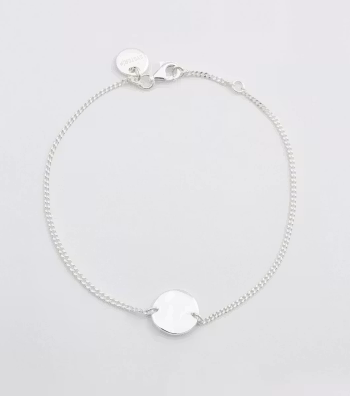 Minimalistica Hammered Bracelet Silver Syster P