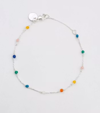 Santa Monica Multicolour Bracelet Silver Syster P